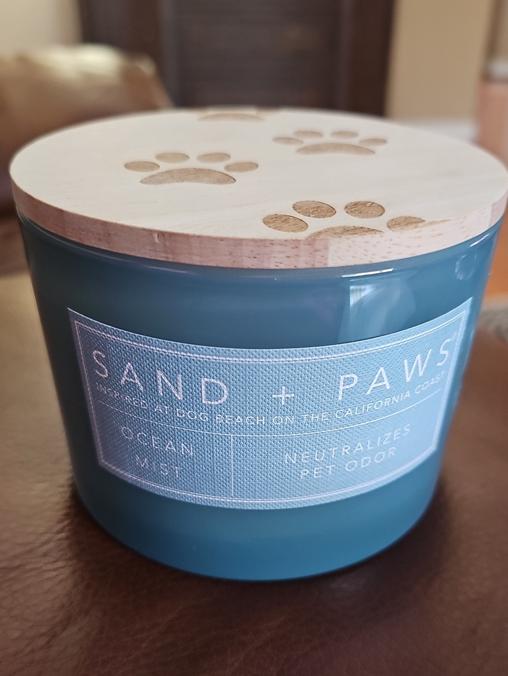 Sand & Paws 2-Wick Ocean Mist Candle ~ 12 oz ~ Pet Odor Neutralizer